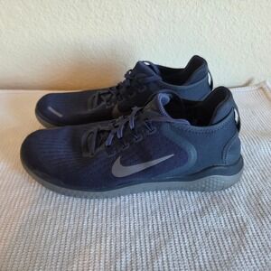 Nike Free RN 2018 Mens Running Shoes Navy Blue Grey 942836-401 Size 8.5